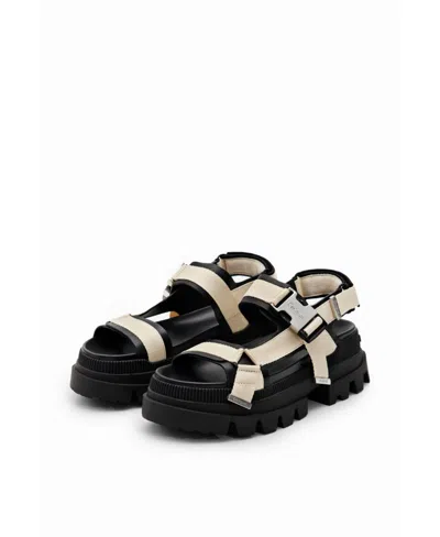 Desigual Women's Chunky Platform Sandals In Black