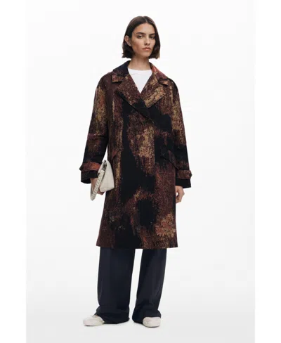 Desigual Women's Coat Designed By Mr. Christian Lacroix In Multi