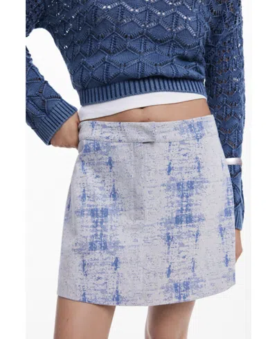 DESIGUAL WOMEN'S DISTRESSED MINISKIRT