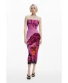 Desigual Women's Dress Designed By Mr. Christian Lacroix In Purple