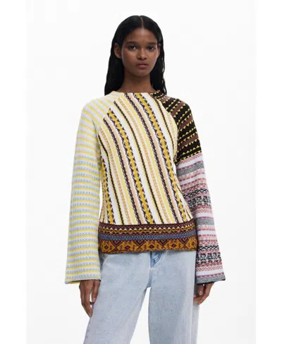 DESIGUAL WOMEN'S ETHNIC SWEATER