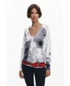 Desigual Mixed Print Sweatshirt In Multi