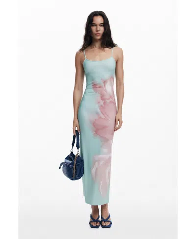 DESIGUAL WOMEN'S FLORAL MIDI DRESS