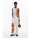 Desigual Trousers In Brown
