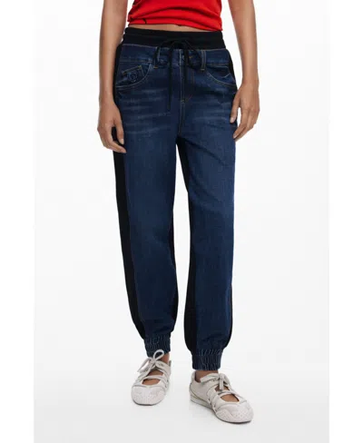 Desigual Women's Hybrid Jogger Jeans In Blue