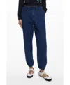 Desigual Denim Joggers In Blue