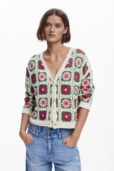 DESIGUAL WOMEN'S KNIT CARDIGAN