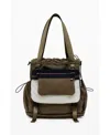 Desigual Large Nylon Modular Backpack In Green