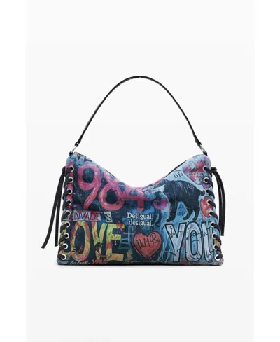 Desigual Women's Large Graffiti Bag In Material Finishes