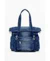 Desigual Large Multiposition Voyager Backpack In Blue
