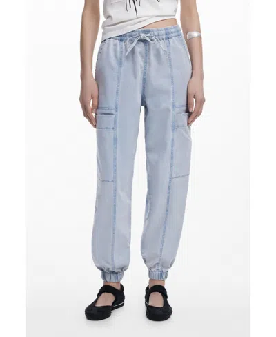 DESIGUAL WOMEN'S LIGHT JOGGER JEANS