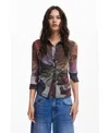 Desigual Long-sleeve T-shirt Autumn Forest In Multi