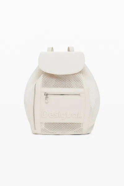 DESIGUAL WOMEN'S MEDIUM MESH DRAWSTRING BACKPACK
