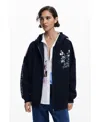Desigual Women's Mickey Mouse Sweatshirt In Navy Blue