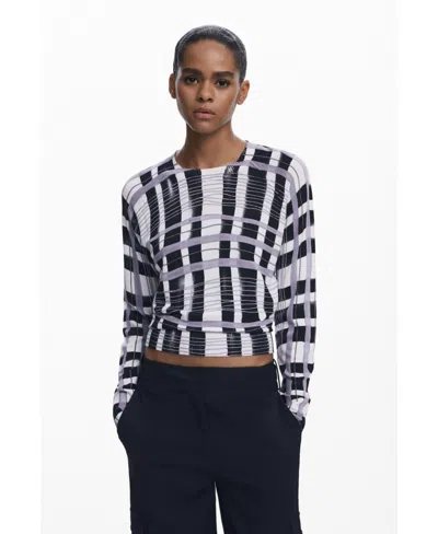 DESIGUAL WOMEN'S MIKADO STRIPED SWEATER