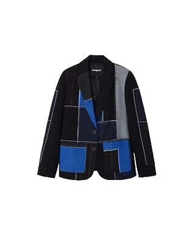 Pre-owned Desigual Women's Patchwork Blazer - Blazers - Black -size M