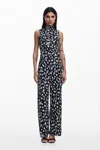 Desigual Sleeveless Jumpsuit In Black