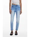 Desigual Women's Regular Basic Jeans In Light Blue