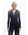 Desigual Women's Shirt Designed By Mr. Christian Lacroix In Navy Blue