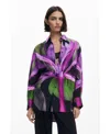Desigual Women's Shirt Designed By Mr. Christian Lacroix In Purple