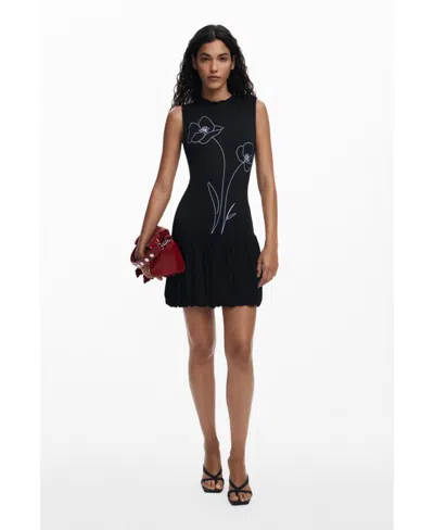 DESIGUAL WOMEN'S SHORT FLORAL DRESS