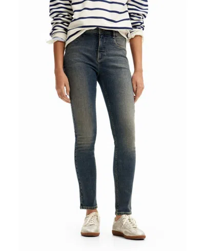 Desigual Women's Skinny Jeans In Blue