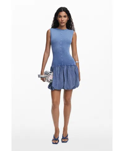 Desigual Women's Sleeveless Flared Dress In Gray