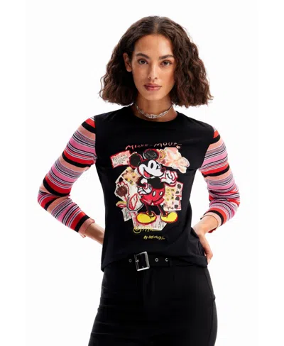 Desigual Women's Slim Mickey Mouse T-shirt