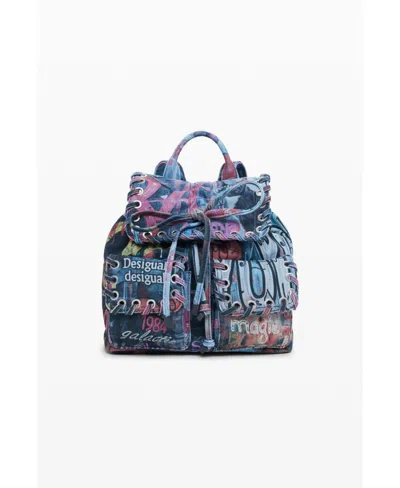Desigual Women's Small Graffiti Backpack In Black
