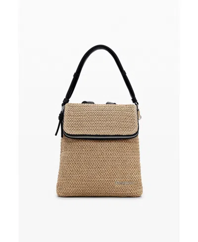 DESIGUAL WOMEN'S SMALL RAFFIA BACKPACK