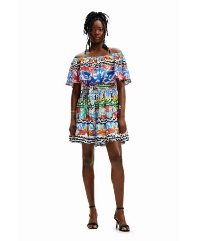 Desigual Women's Stella Jean Ethnic Short Dress In Multi