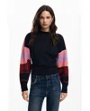 Desigual Women's Sunset Landscape Sweatshirt In Black