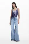 Desigual Women's T-shirt Designed By Mr. Christian Lacroix