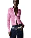 Desigual Textured Shirt In Pink