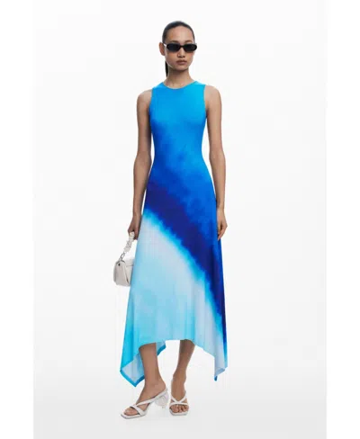 Desigual Women's Tie-dye Ruched Dress In Multi