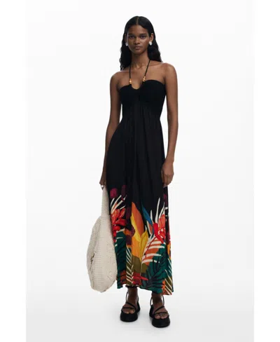 DESIGUAL WOMEN'S TROPICAL MAXI DRESS