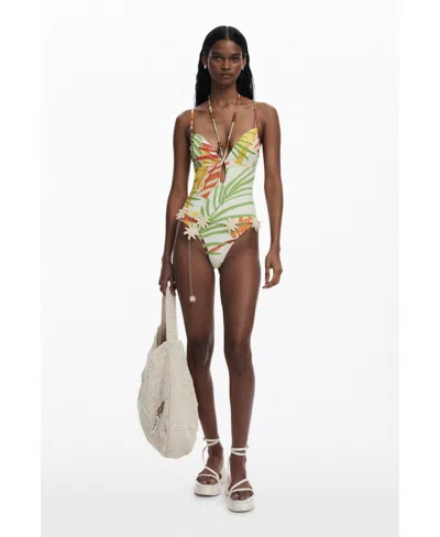DESIGUAL WOMEN'S TROPICAL SWIMSUIT