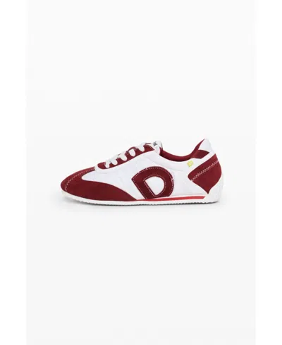 Desigual Women's Two-tone Retro Sneaker In White