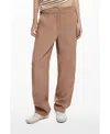 Desigual Utility Straight Leg Pants In Camel