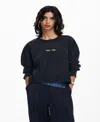 Desigual Washed-effect Sweatshirt In Black