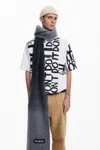 Desigual Word Print T-shirt In White