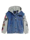 Desigual X Dinesy Mickey Mouse-print Hooded Jacket In Blue