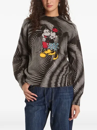 Desigual X Disney Mickey Mouse Graphic-print Sweater In Multi