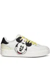 Desigual X Mickey Mouse Lace-up Sneakers In White