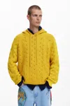Desigual アイレット付きフーディー In Yellow