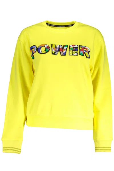 Desigual Yellow Cotton Sweater