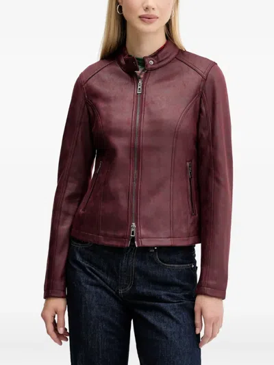 Desigual Zip-fastening Jacket In Red