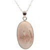Desiregem Women's Scolecite Pendant And Necklace In Orange In Orange