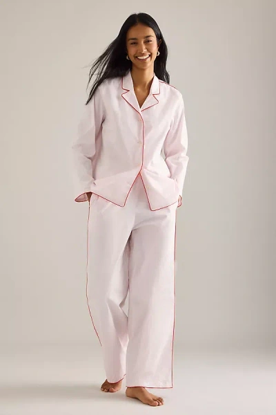 Desmond & Dempsey 402 Long Pyjama Set In Pink