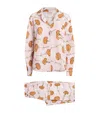 Desmond & Dempsey Cotton Carnations Pyjama Set In Pink